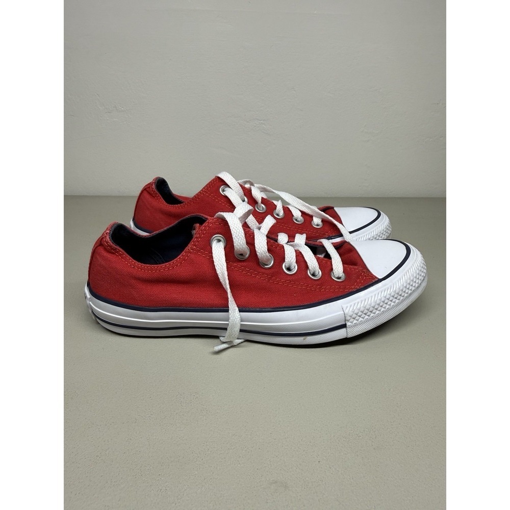 Converse Chuck Taylor All Star Red Low Top Double Tongue Women's 7 Men's 5